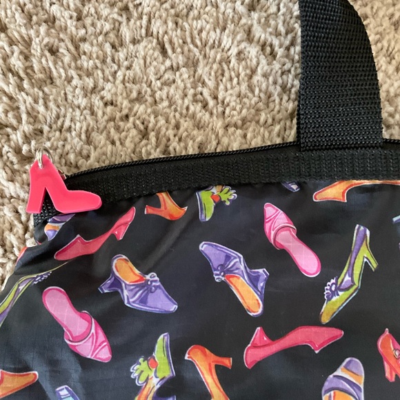 Shoe 100% Nylon Shoulder Tote Bag - Picture 4 of 7